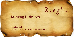 Kuczogi Éva névjegykártya